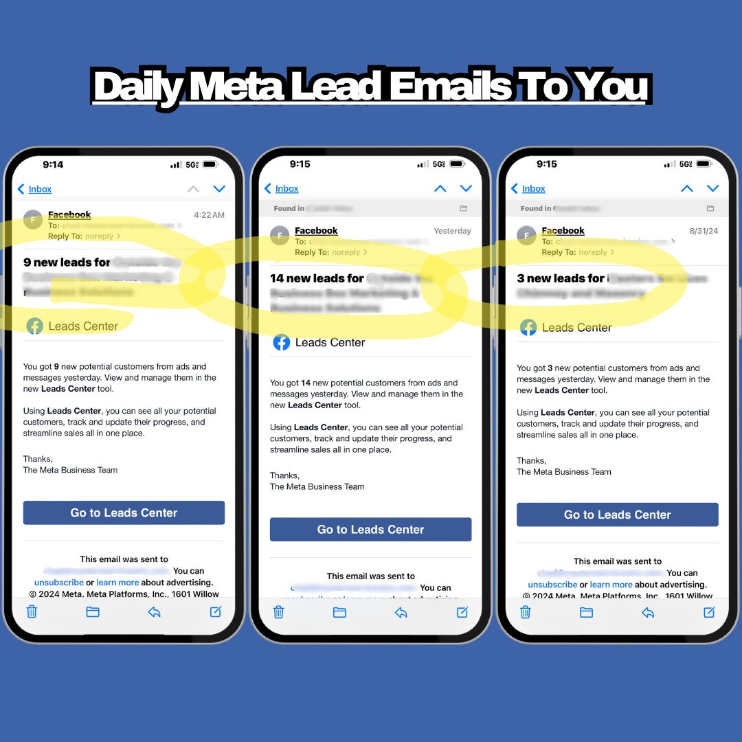 Daily Lead Count Emails from Meta Daily Lead Count Emails from Meta