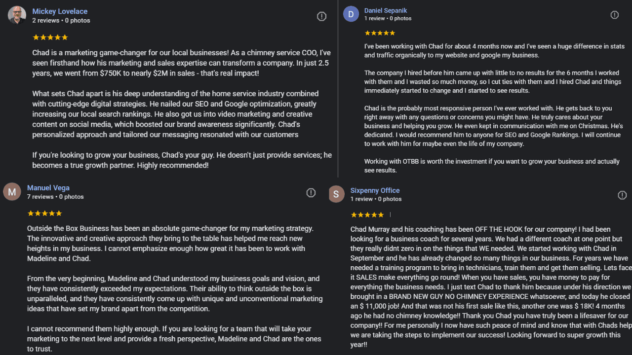 Reviews OTBB Reviews OTBB
